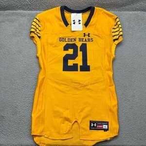 Under Armour UFJ XL UF020JM California Golden Bears #21 Gold Football Jersey